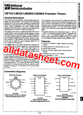 LM112H Datasheet PDF - National Semiconductor (TI)