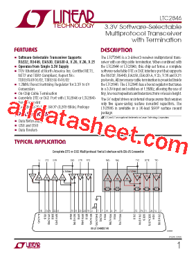 LTC2846 Datasheet PDF - Linear Technology