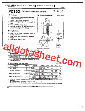 PD153 Datasheet PDF - Sharp Corporation