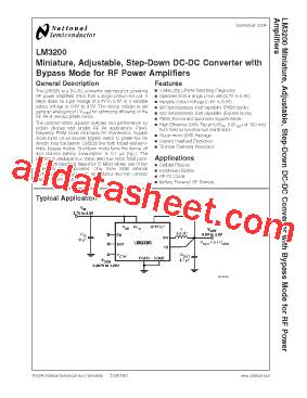 LM3200 Datasheet PDF - National Semiconductor (TI)