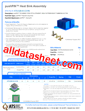 ATS-02B-83-C2-R0 Datasheet PDF - Advanced Thermal Solutions, Inc.
