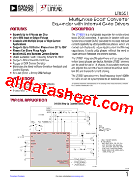 LT8551 Datasheet PDF - Analog Devices