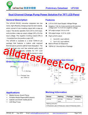 LP3100 Datasheet PDF - Lowpower Semiconductor inc