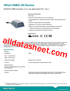06EC-2V Datasheet PDF - Moxa Inc.