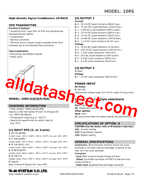 10RS-6D-R0-R Datasheet PDF - M-System Co.,Ltd.