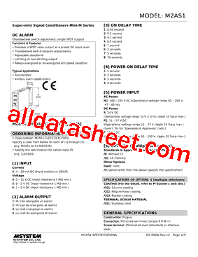 M2AS1-6242-R2/CE Datasheet PDF - M-System Co.,Ltd.
