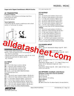 M2AC-AA0-R2/CE Datasheet PDF - M-System Co.,Ltd.