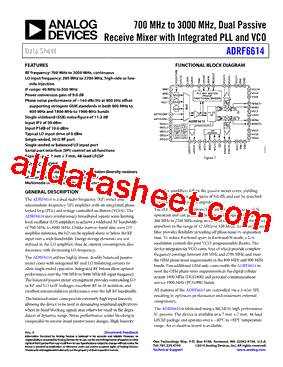 ADRF6614-EVALZ Datasheet PDF - Analog Devices
