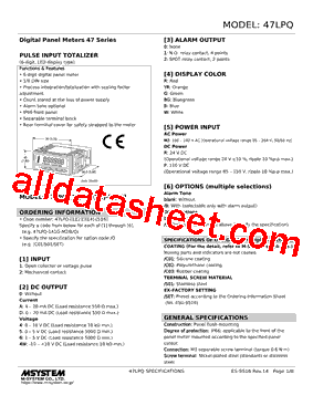 47LPQ-A0YR-R Datasheet PDF - M-System Co.,Ltd.