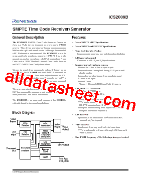 ICS2008B Datasheet PDF - Renesas Technology Corp
