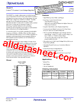 ISL6211CA-T Datasheet PDF - Renesas Technology Corp
