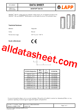 53100009 Datasheet PDF - Lapp.