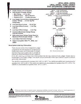 LM393DG4 Datasheet PDF - Texas Instruments