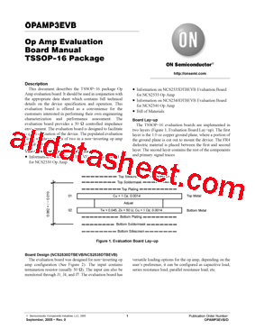 OPAMP3EVB Datasheet PDF - ON Semiconductor