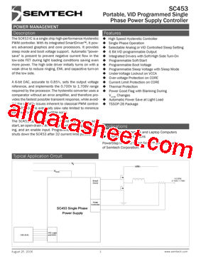 SC453 Datasheet PDF - Semtech Corporation