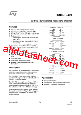 TS488IST Datasheet PDF - STMicroelectronics