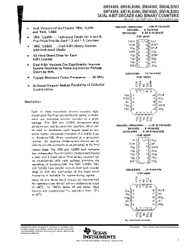 SN74LS393DG4 Datasheet PDF - Texas Instruments