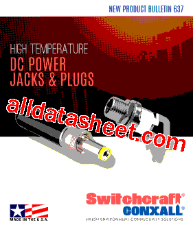 PCL712ASH. Datasheet PDF - Switchcraft, Inc.