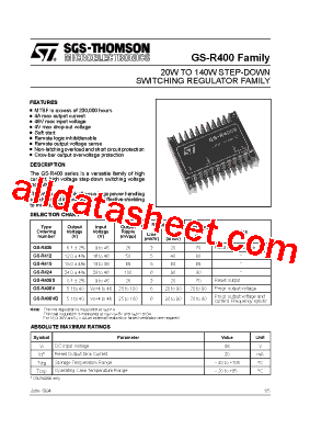 GS-R412 Datasheet PDF - STMicroelectronics