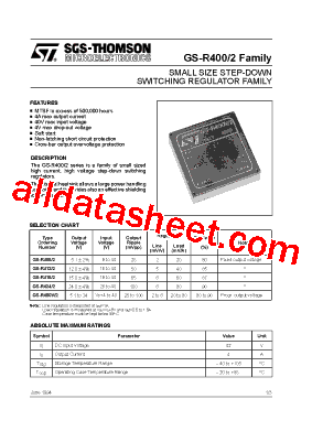 GS-R412/2 Datasheet PDF - STMicroelectronics