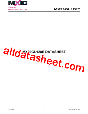 MX29GL128E Datasheet PDF - Macronix International