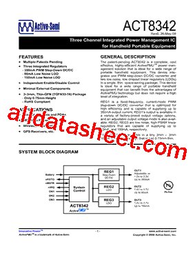 ACT8342 Datasheet PDF - Active-Semi, Inc