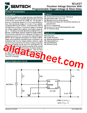 SC1437ISK-H47TR Datasheet PDF - Semtech Corporation