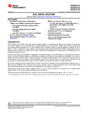 ISO7220A-Q1 Datasheet PDF - Texas Instruments