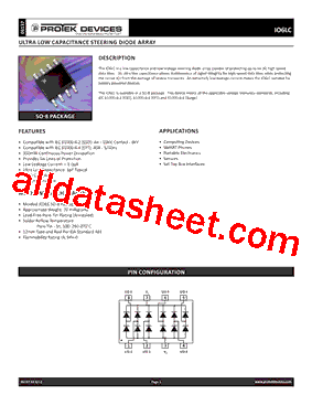 IO6LC Datasheet PDF - Protek Devices