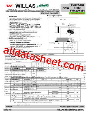 SE9435LT1 Datasheet PDF - WILLAS ELECTRONIC CORP