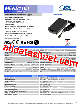 MENB1100A1551F01 Datasheet PDF - SL Power Electronics