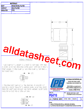PE4710 Datasheet PDF - Pasternack Enterprises, Inc.