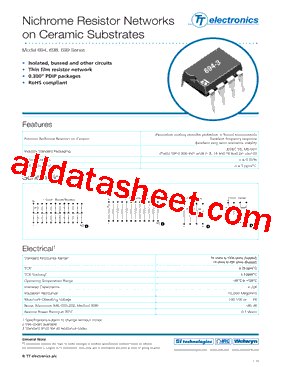 699 Datasheet PDF - Bi technologies