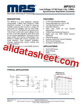 MP2012DQ Datasheet PDF - Monolithic Power Systems