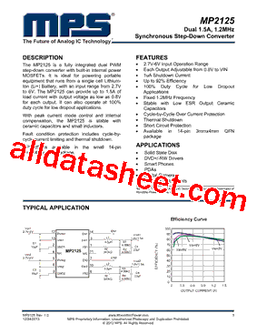MP2125 Datasheet PDF - Monolithic Power Systems
