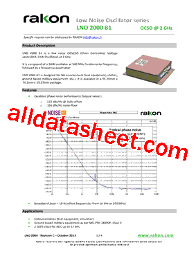 LNO-2000-B1 Datasheet PDF - TEMEX