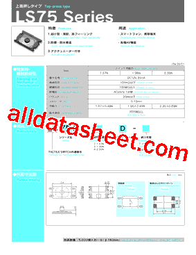 LS75 Datasheet PDF - CITIZEN ELECTRONICS CO., LTD.