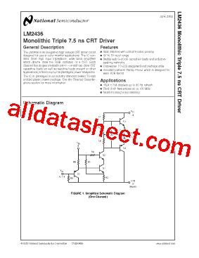 LM2436 Datasheet PDF - National Semiconductor (TI)
