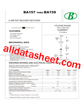 BA157-2C1A-2CDO-41 Datasheet PDF - Nanjing International Group Co