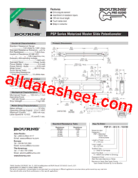 PSP Datasheet PDF - Bourns Electronic Solutions