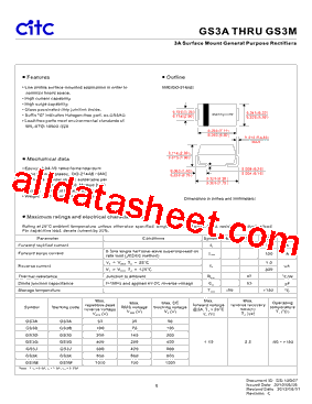 GS3A Datasheet PDF - Chip Integration Technology Corporation