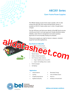 ABC201 Datasheet PDF - Bel Fuse Inc.